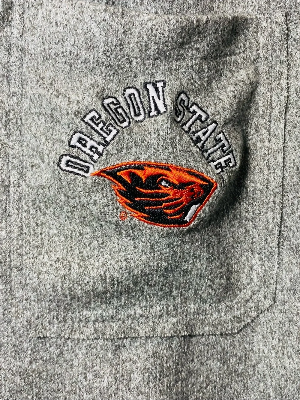 Oregon State Gray Button-Up Shacket